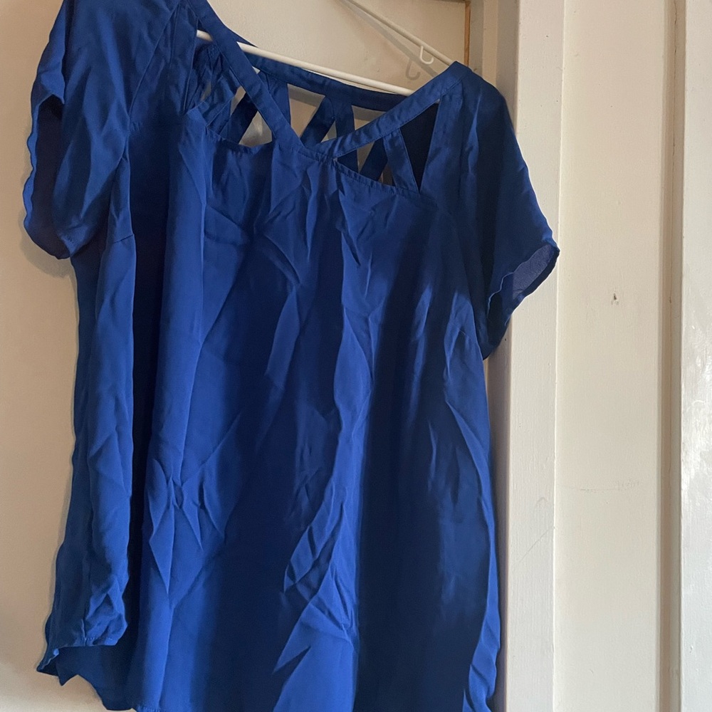 Elegant Blue Women's Top